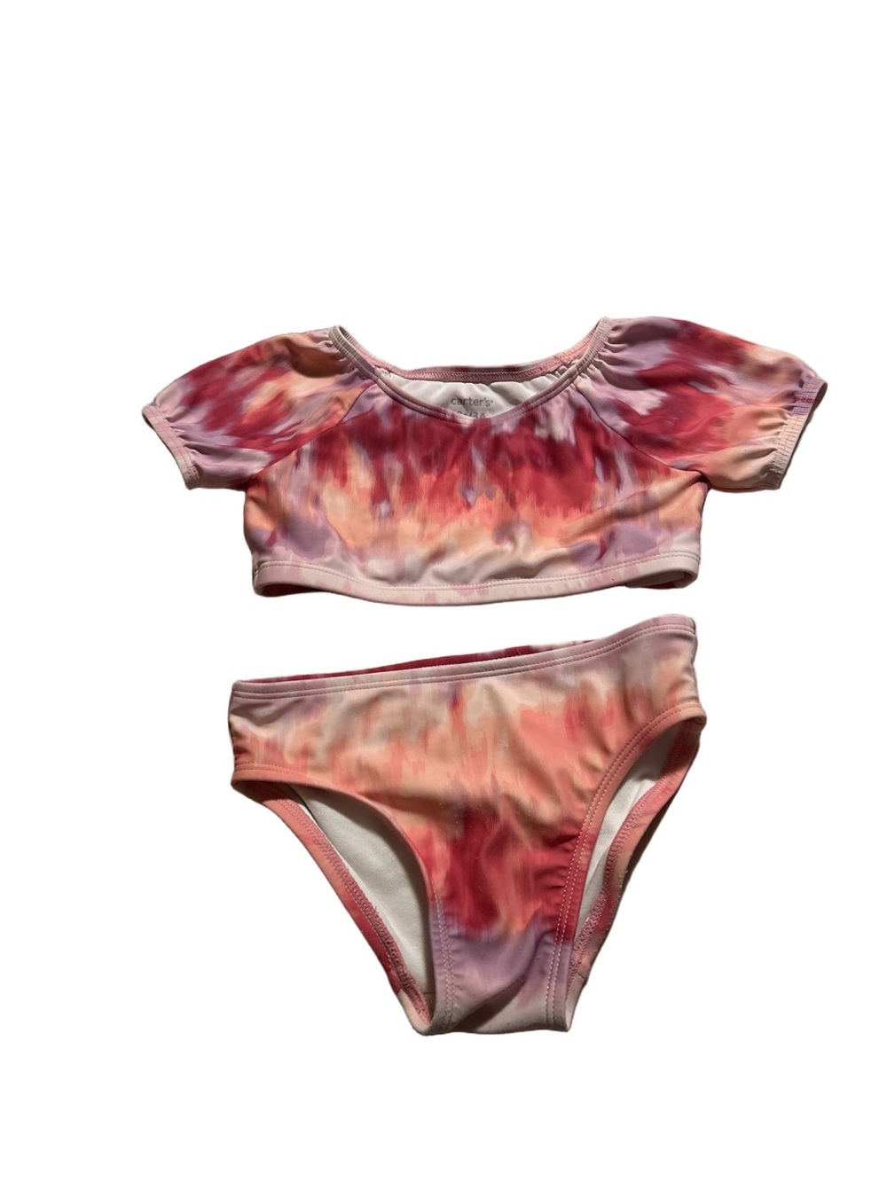 Carter's Pink Tie-Dye Two-Piece Swim Set Size 3T